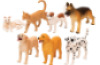 Dog and cat figure toys set