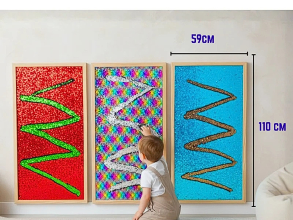 Sequin Wall Boards – Set of 3