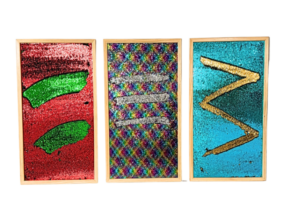 Sequin Wall Boards – Set of 3