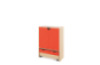 Storage Unit X with shelves + doors & container - Red