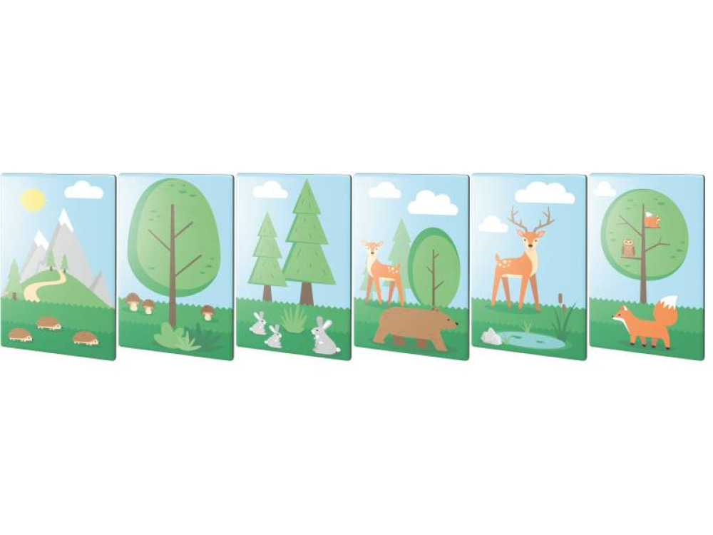 Forest wall panels. Set
