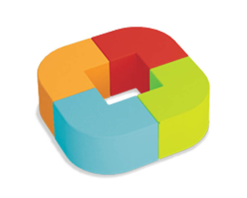 Square. Foam seating set Snake