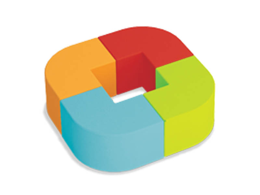 Square. Foam seating set Snake