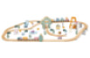 Wooden pastel railway set