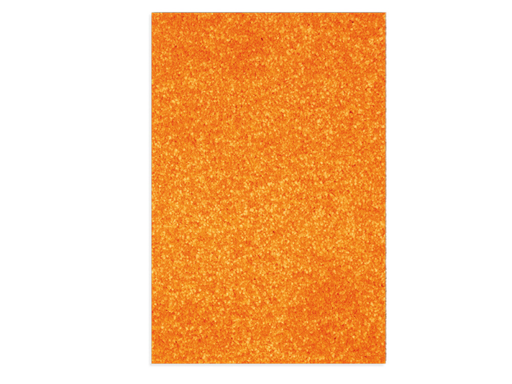 Terracotta heat set frise carpet 2x3