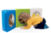 Mirrored semi-circles. Foam obstacle course