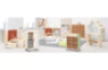 Mobile cabinet for containers - emerald blue