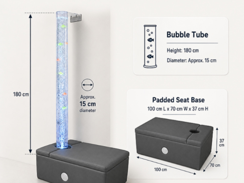 Bubble Tube Kit (Incl. Large Tube, Grey Padded Surround & Bracket)