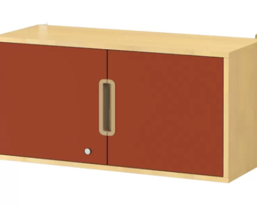 Hanging Cabinet 92 with doors and lock - Brick