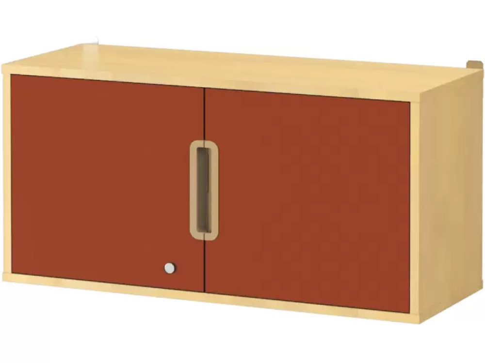 Hanging Cabinet 92 with doors and lock - Brick