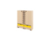 Storage Unit XL with shelves and doors + shallow wooden trays & container - Eko