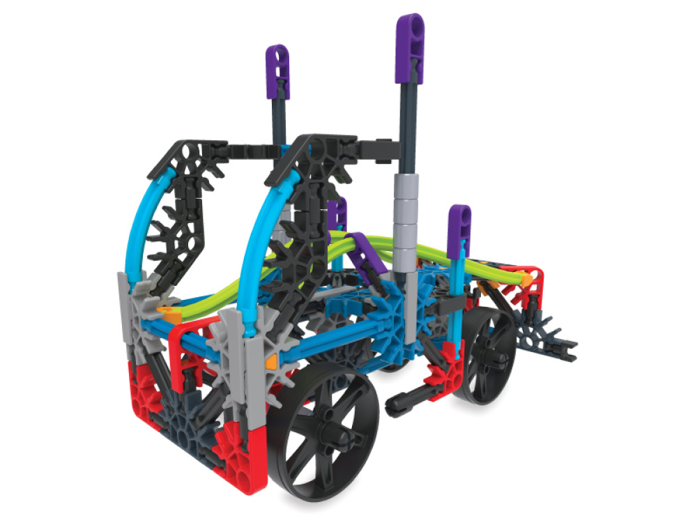 Vehicles on wheels. Construction blocks K'nex