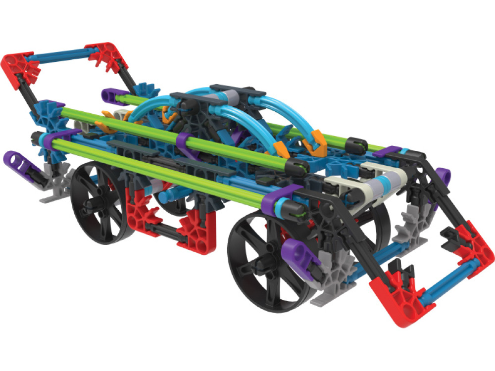 Vehicles on wheels. Construction blocks K'nex