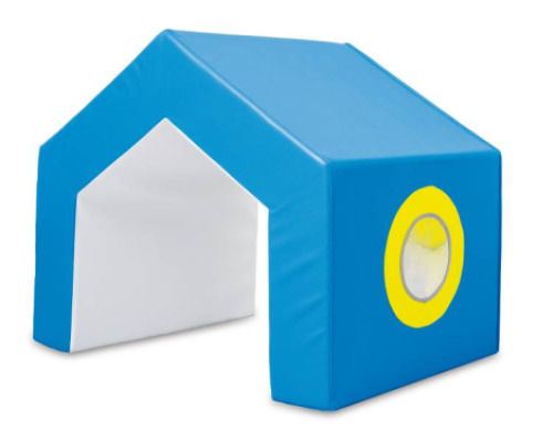 House with mirrors. Foam tunnel