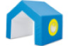 House with mirrors. Foam tunnel