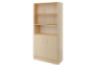 PRIMA FEATURES Unit with wooden doors and a glass doors birch