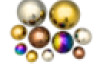 Metallic balls 10 pc set