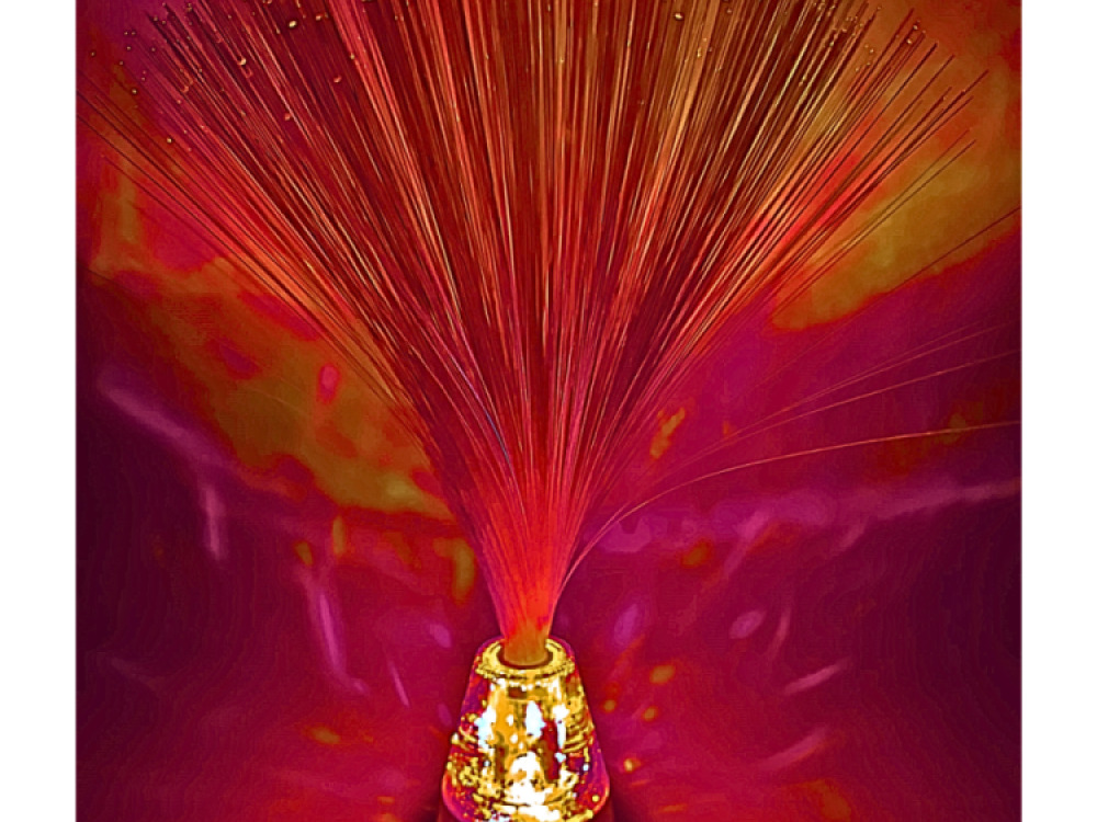 Fibre Optic Spray Lamp – Glitter Base