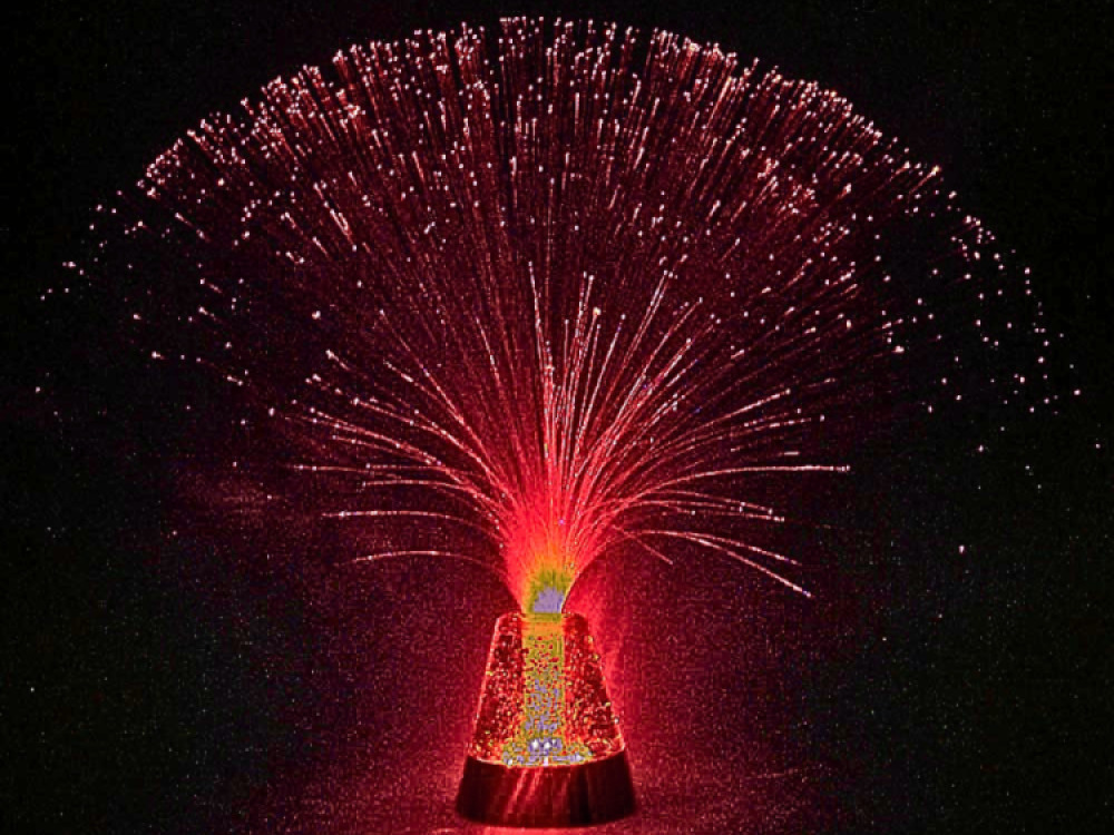 Fibre Optic Spray Lamp – Glitter Base
