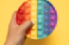 Pop Fidget Pad – Round, multicoloured
