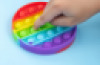 Pop Fidget Pad – Round, multicoloured