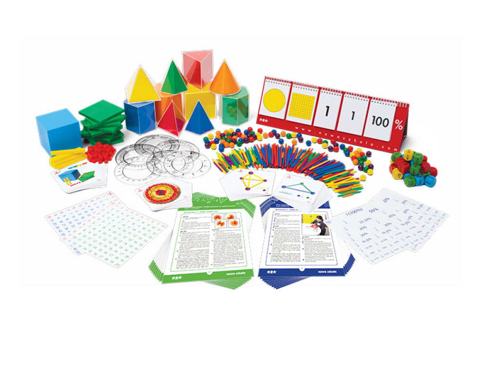 Set of mathematical teaching aids with lesson scenarios. Basic and advanced level