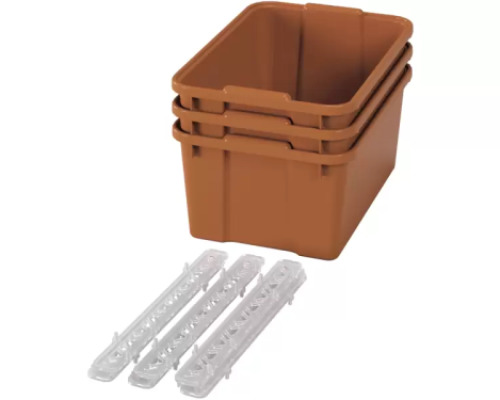 Big plastic containers with runners - eco sienna - 03