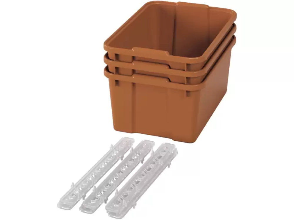 Big plastic containers with runners - eco sienna - 03