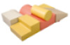 Foam obstacle course. Earth tones