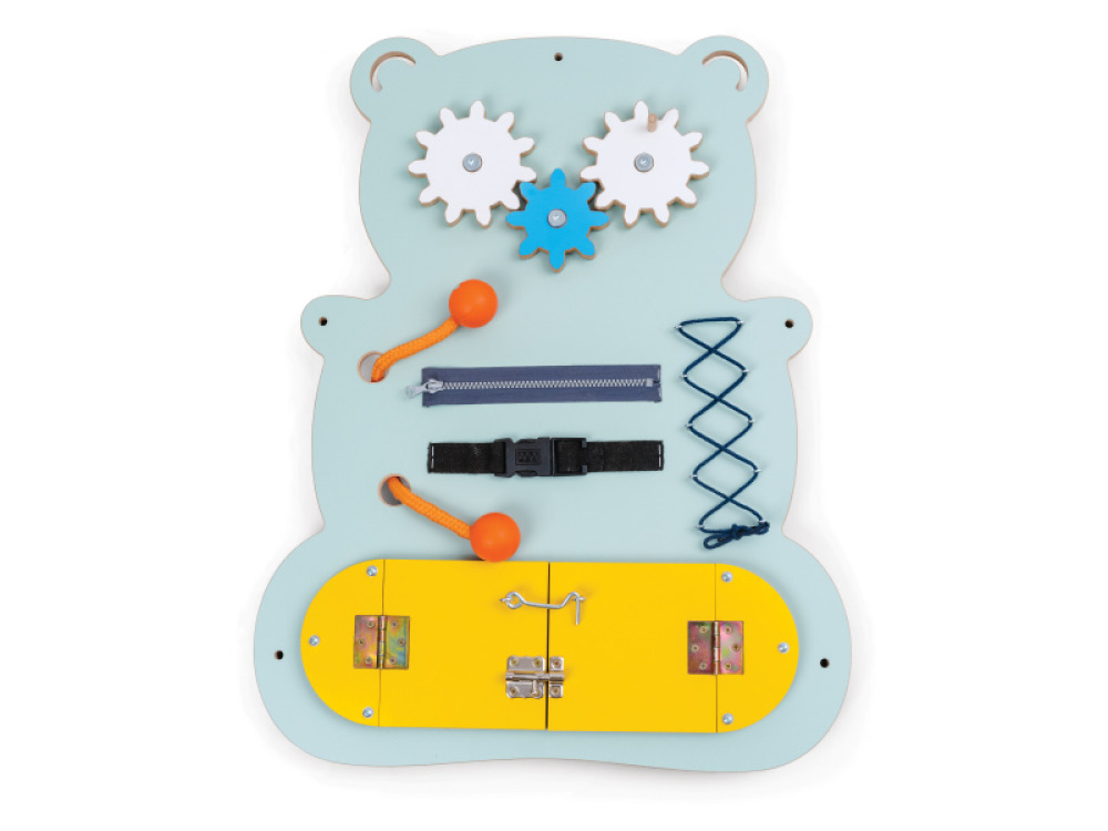 Manipulative board Teddy bear