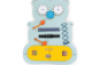 Manipulative board Teddy bear