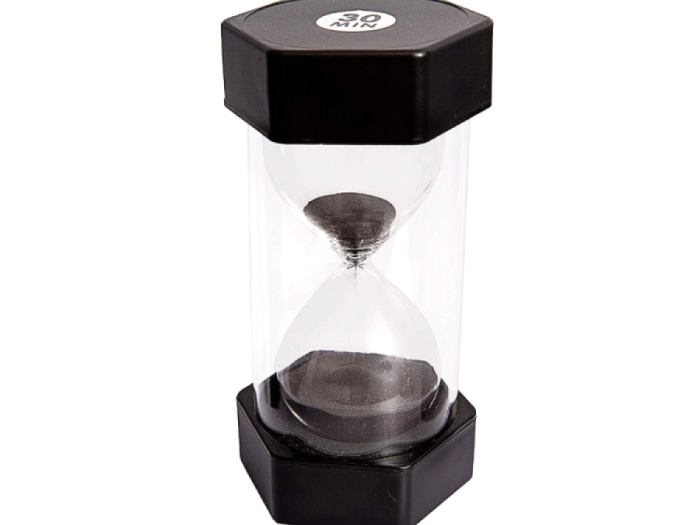 Sand Timer – 30 Min.  Black