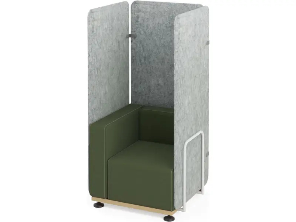 Wide Media Acoustic wall. Grey