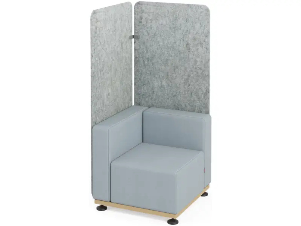 Wide Media Acoustic wall. Grey