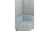 Wide Media Acoustic wall. Grey