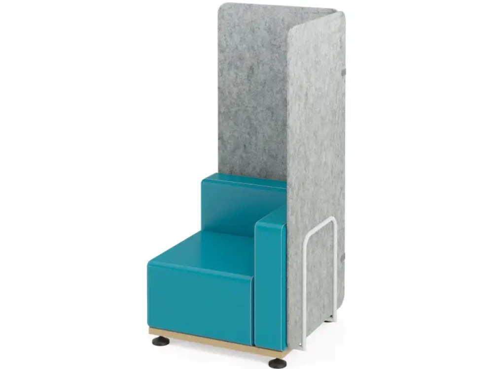 Wide Media Acoustic wall. Grey