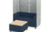 Wide Media Acoustic wall. Grey