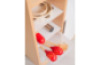Mobile cabinet with a desk and magnetic board