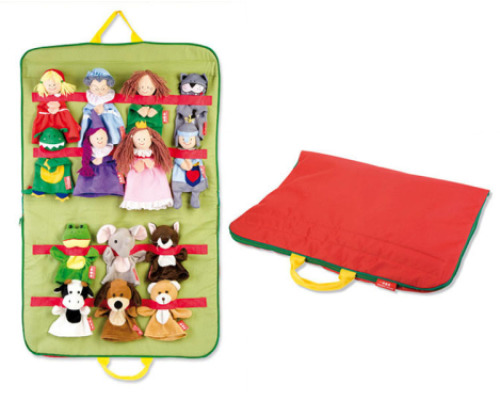 Bag with hand puppets 1