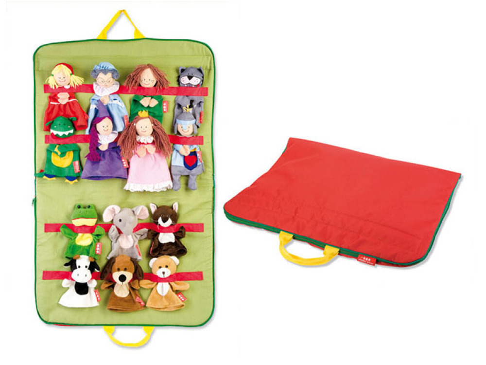 Bag with hand puppets 1