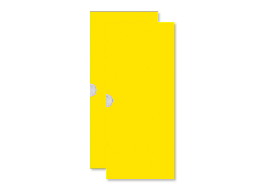 Cubo doors for lounger storage cabinet. Yellow