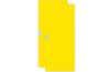 Cubo doors for lounger storage cabinet. Yellow