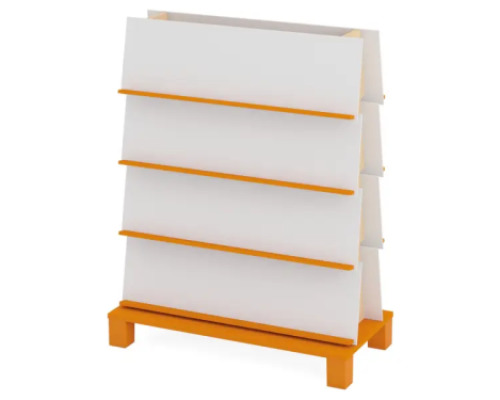 Double-sided bookcase 2. Orange. Fresh Collection