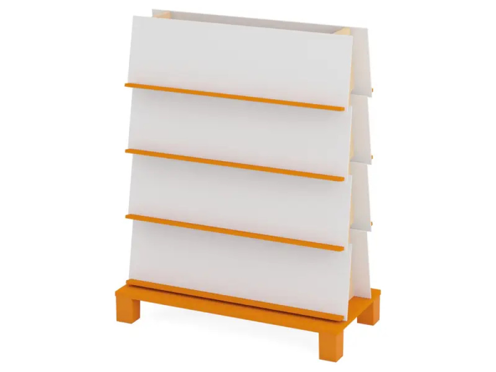 Double-sided bookcase 2. Orange. Fresh Collection