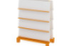 Double-sided bookcase 2. Orange. Fresh Collection