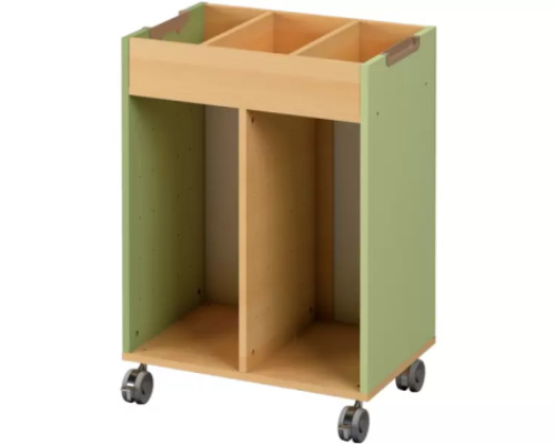 Mobile cabinet for containers - avocado