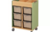 Mobile cabinet for containers - avocado