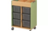 Mobile cabinet for containers - avocado
