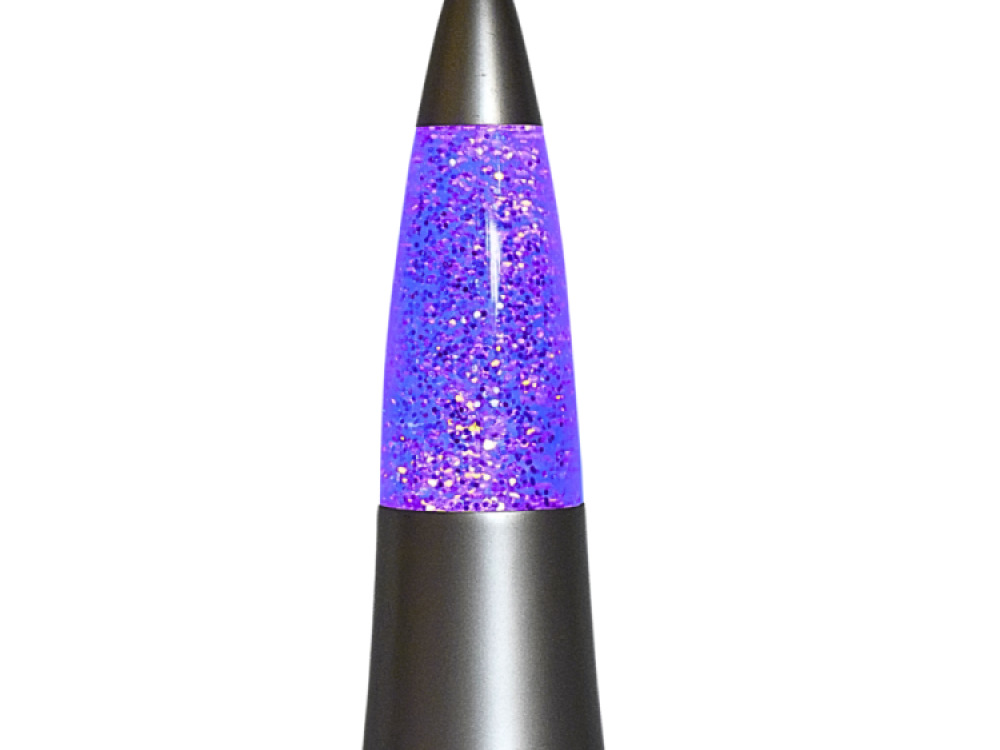 Shake and Shine Glitter Lamp – Silver