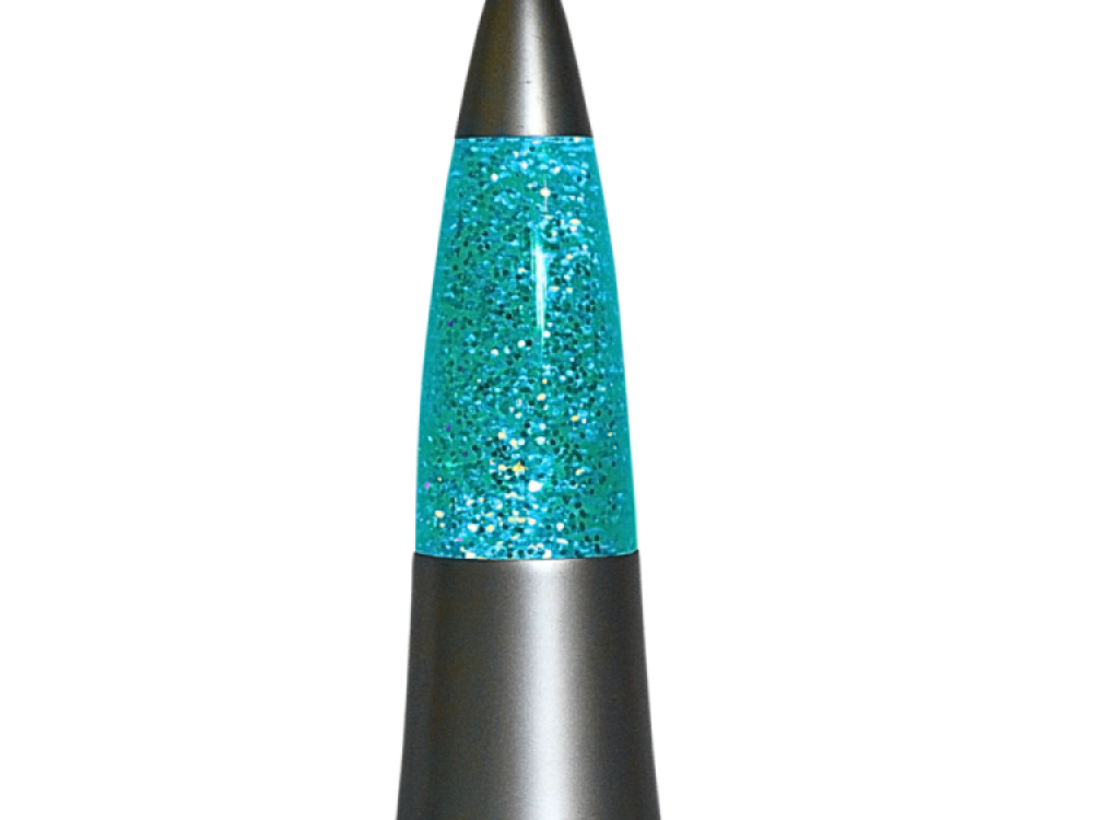 Shake and Shine Glitter Lamp – Silver